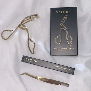 NIB gold Velour beauty lash tools